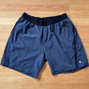 Vuori Men’s Athletic Shorts in Navy with Black Waistband